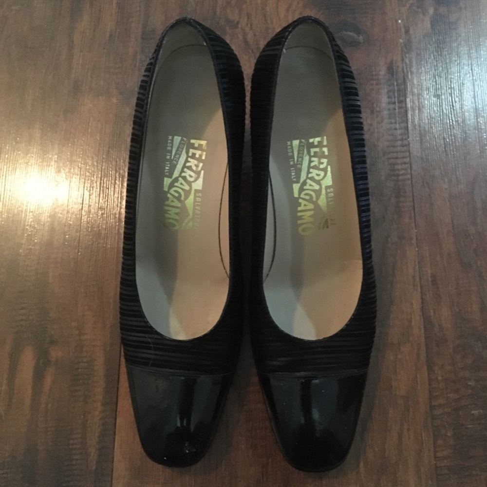 Authentic Salvatore Ferragamo Boucle’ Heels